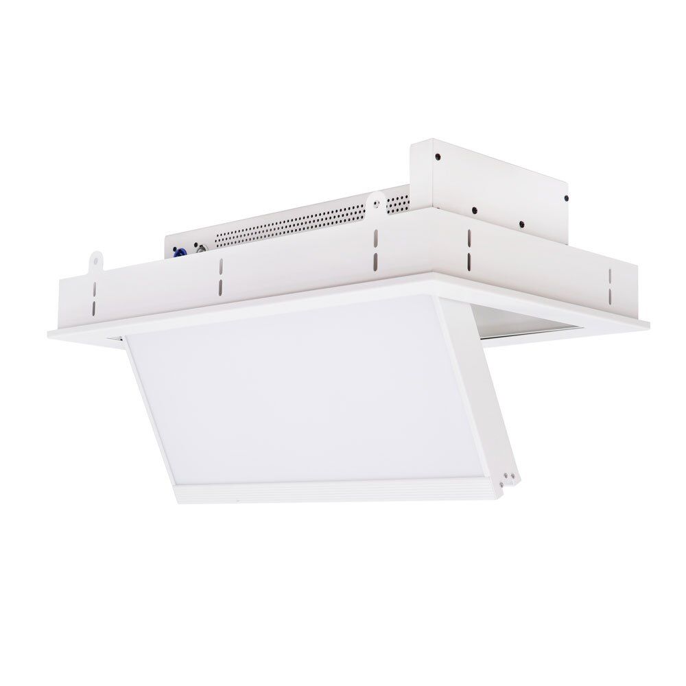 Bi-Color LED Motorized Flip Ceiling Recessed Panel 150W EC150 (1) Bi-Color LED Motorized Flip Ceiling Recessed Panel 150W